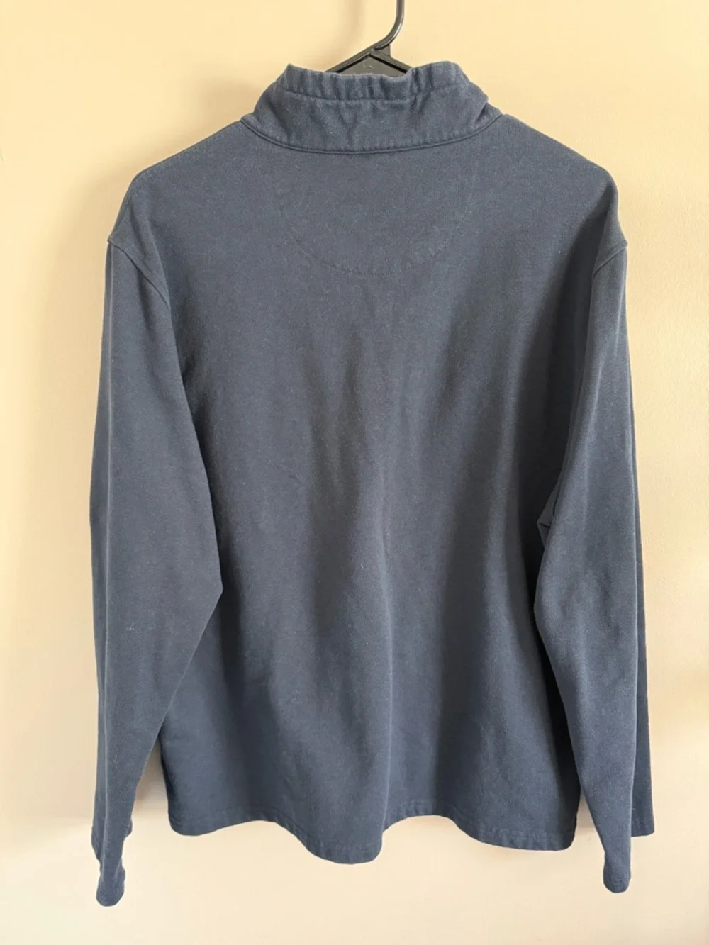 UNTUCKit Dark Navy 1/4 Snap Fleece Pullover Preppy Business Casual Men's XXL